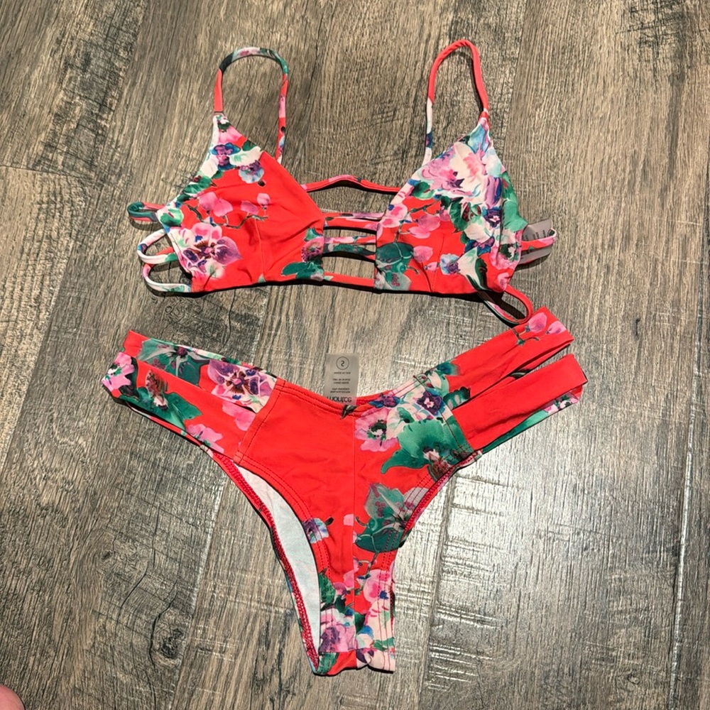 Montce Floral Red Bikini